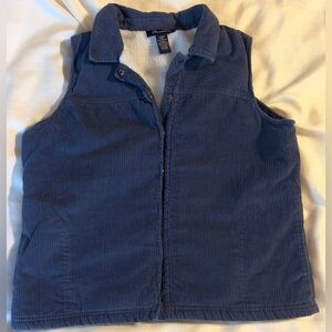 Denim&Co Navy Corduroy Vest